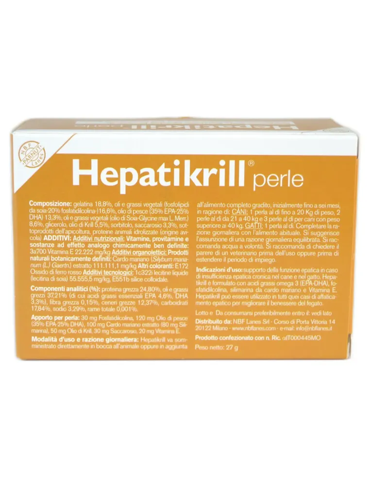 Hepatikrill Cane NBF 30 perle - 28,5 g  