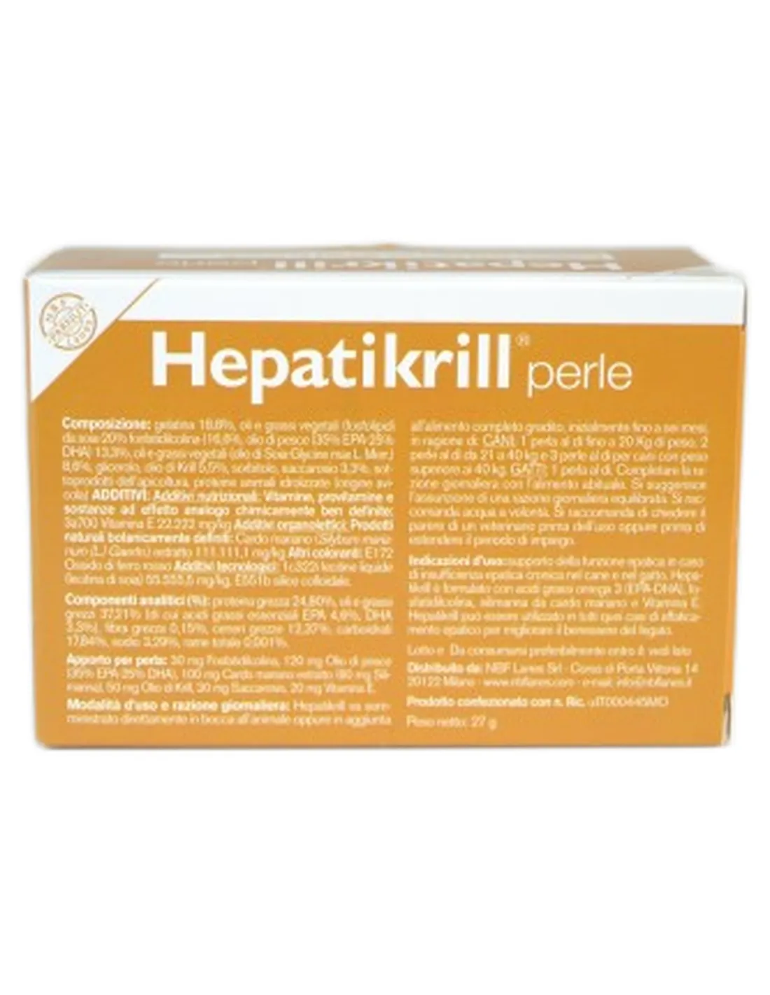 Hepatikrill Cane NBF 30 perle - 28,5 g   Hepatikrill Cane NBF 30 perle - 28,5 g