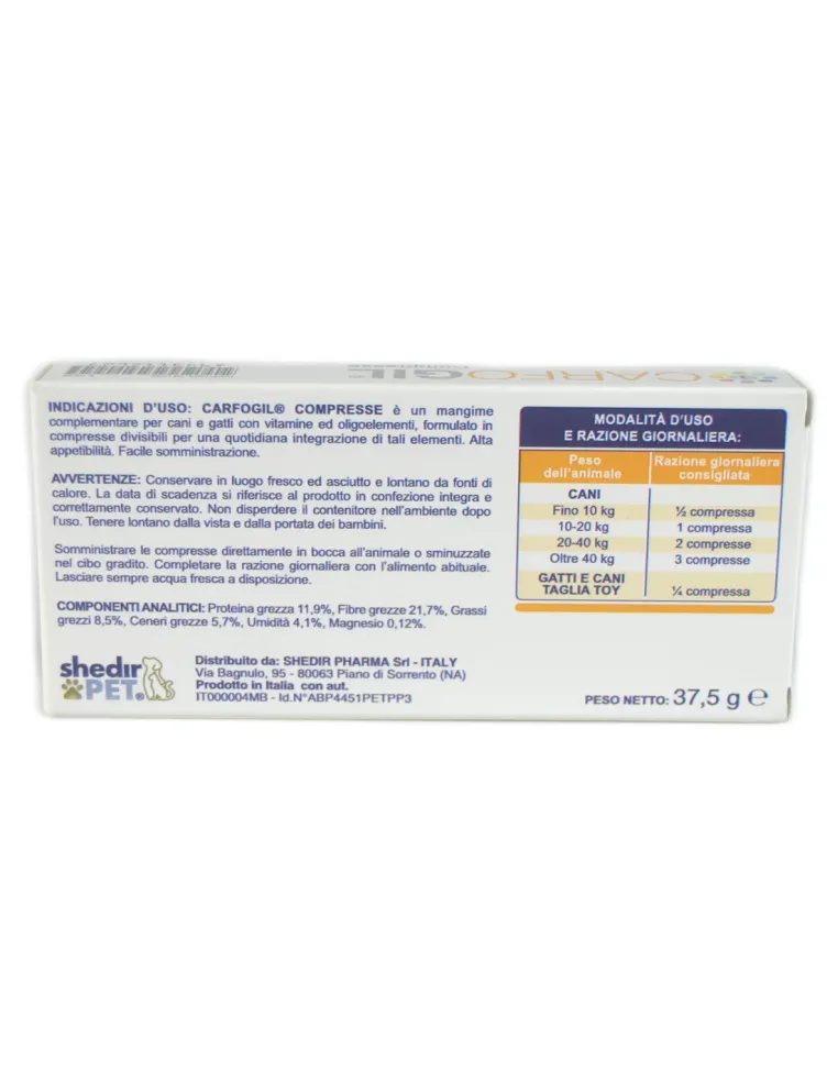 Carfogil 30 compresse Shedir Pharma  