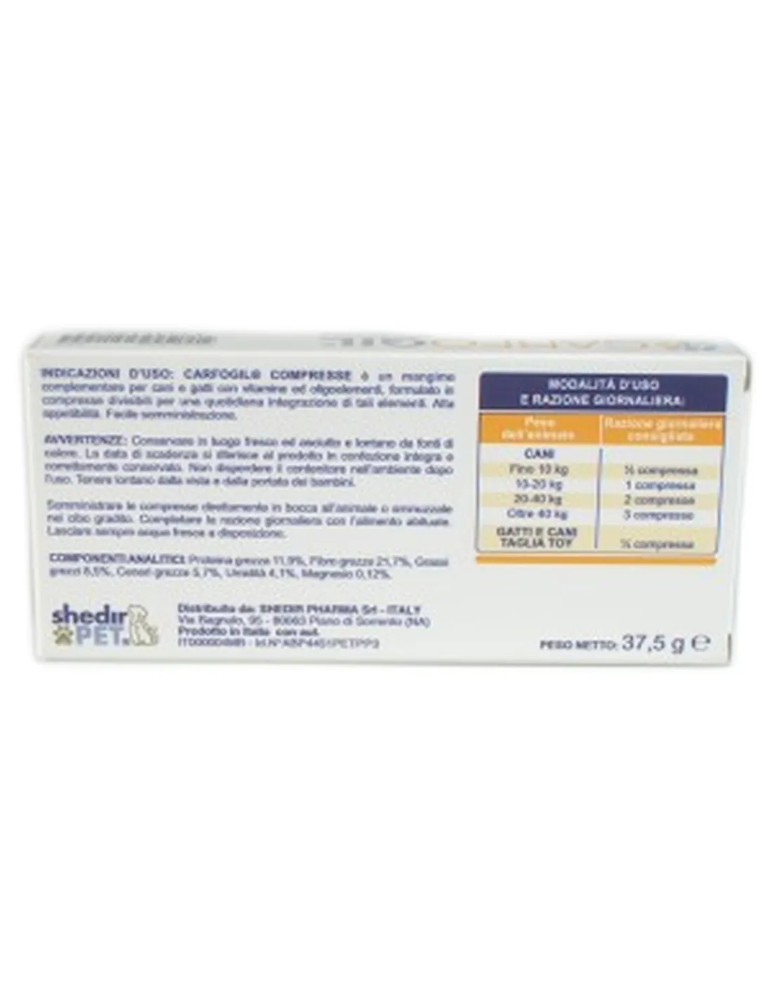 Carfogil 30 compresse Shedir Pharma   Carfogil 30 compresse Shedir Pharma