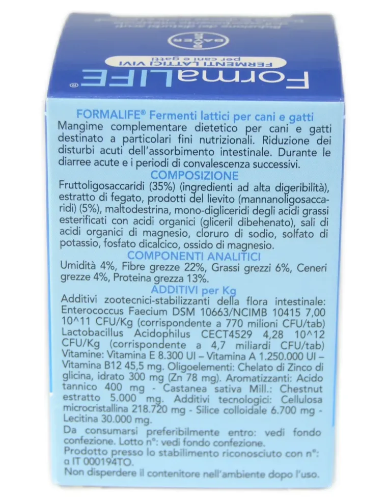 FormaLife Bayer fermenti lattici vivi 30 compresse appetibili  