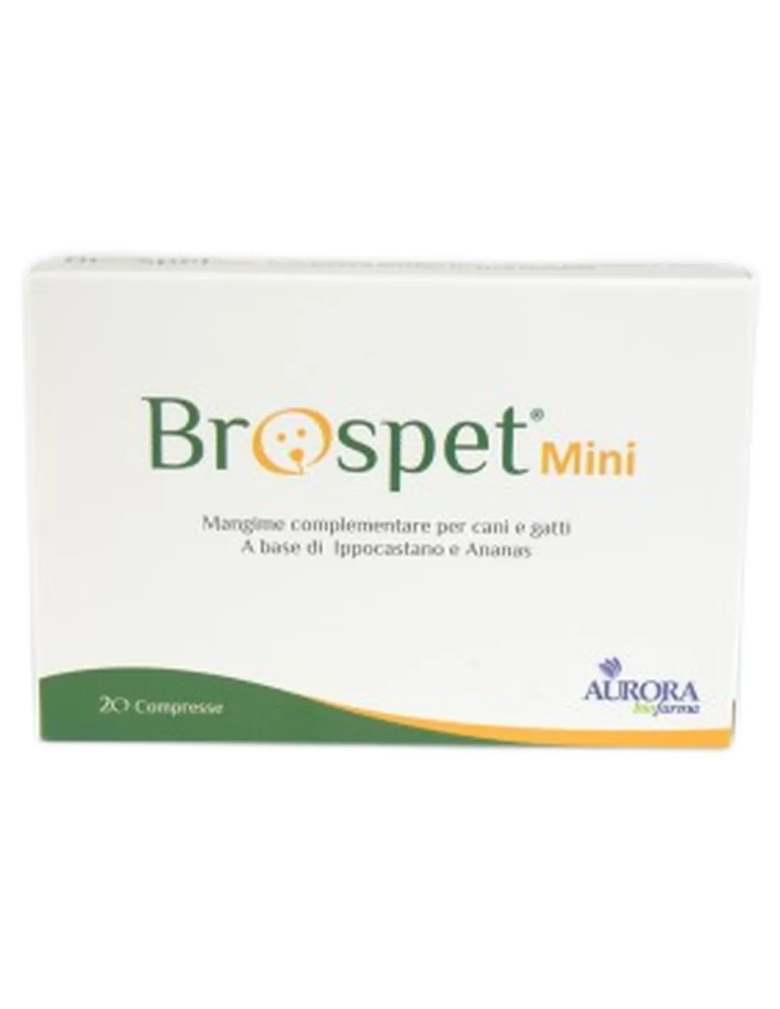 Brospet Mini Aurora Biofarma 20 compresse   Brospet Mini Aurora Biofarma 20 compresse