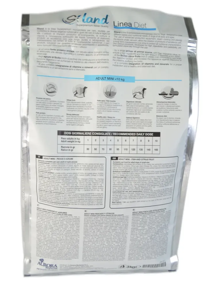 Siland mangime monoproteico pesce e agrumi 3 kg