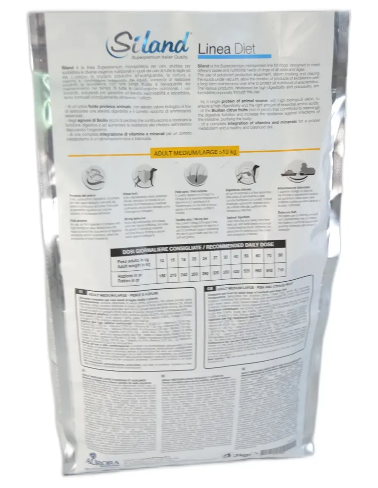 Siland Adult M/L pesce e agrumi 3 kg  