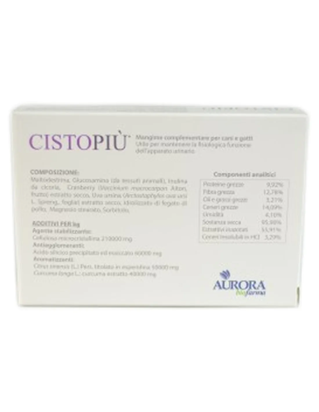 Cistopiù Aurora Biofarma 30 compresse   Cistopiù Aurora Biofarma 30 compresse