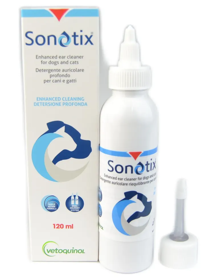 Sonotix Vetoquinol 1 flacone 120 ml detergente auricolare  