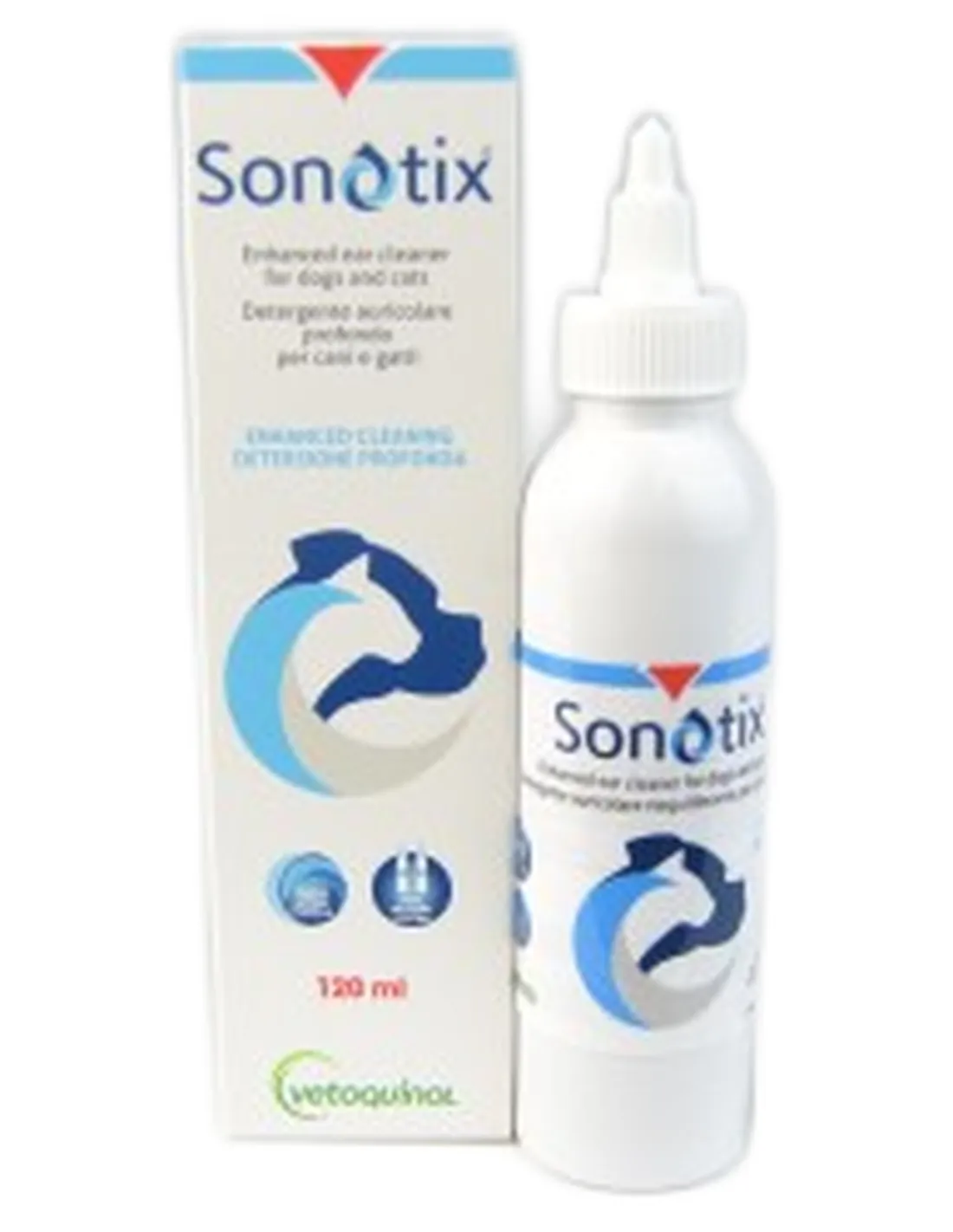 Sonotix Vetoquinol 1 flacone 120 ml detergente auricolare  