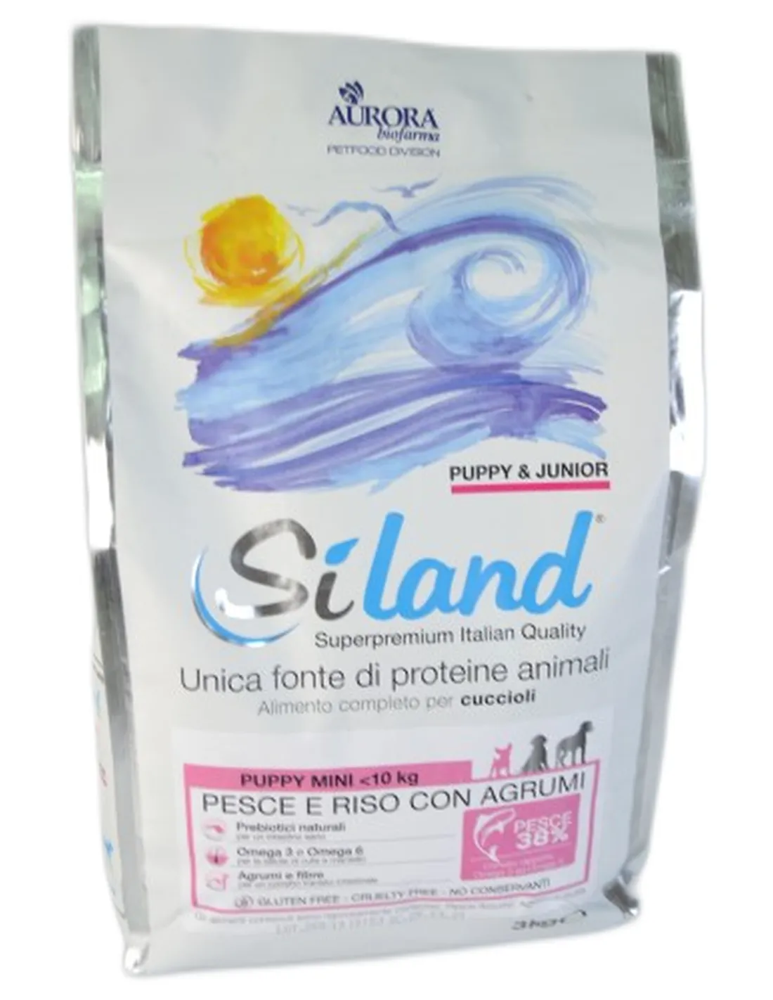 Siland Puppy Mini pesce azzurro riso e agrumi 3 kg  