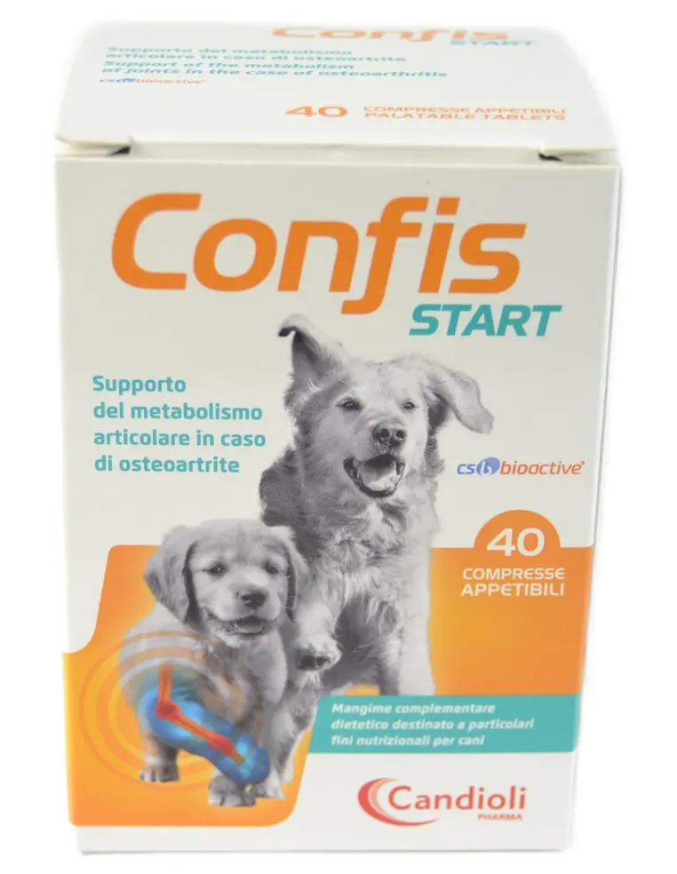 Confis Start Candioli 40 compresse appetibili da 2 g - 80 g  