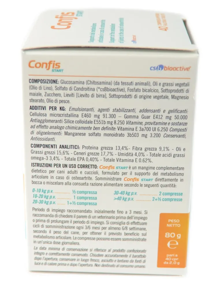 Confis Start Candioli 40 compresse appetibili da 2 g - 80 g  