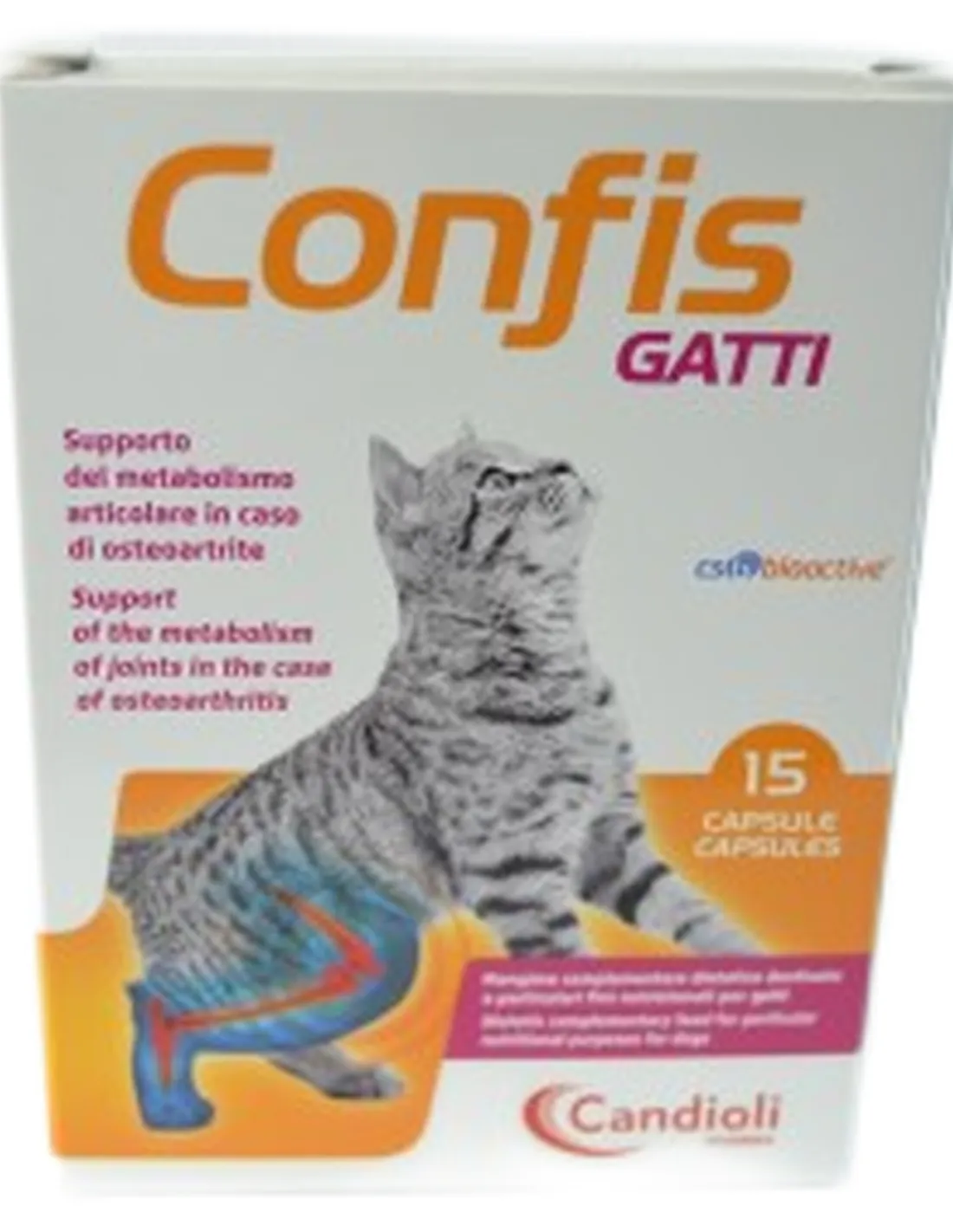 Confis Gatti Candioli 15 capsule appetibili da 0,5 g - 7,5 g  