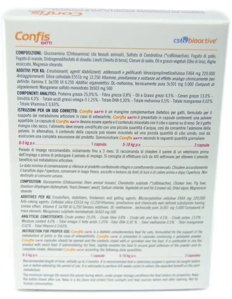 Confis Gatti Candioli 15 capsule appetibili da 0,5 g - 7,5 g  