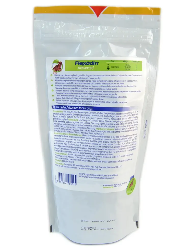 Flexadin Advanced New 60 tavolette appetibili  