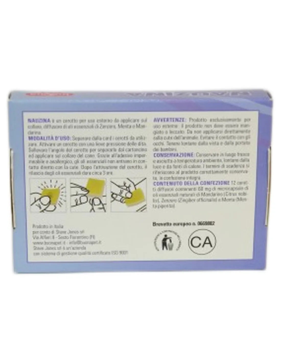 Nauzina Buona Pet 12 cerotti 4,2 g  