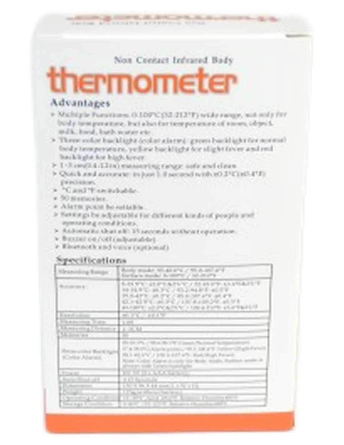 Termoscanner Infrarossi Termometro Digitale Senza Contatto  