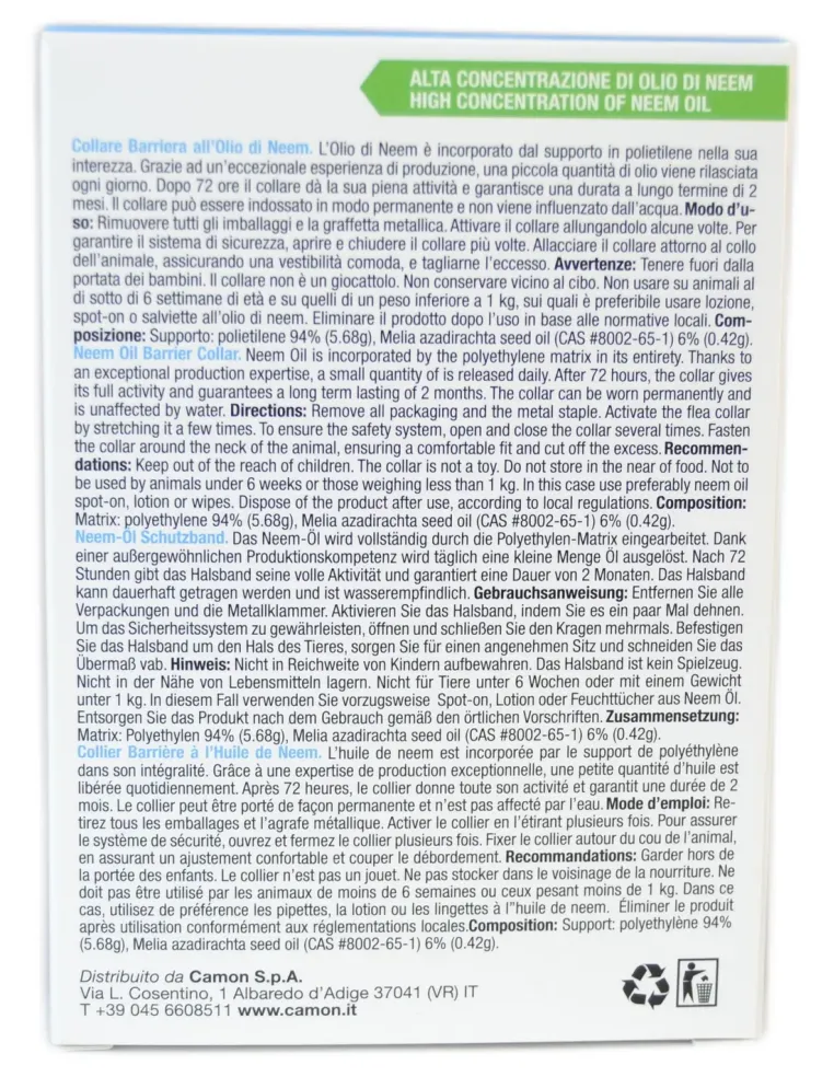 Protection Collare Barriera Camon Cane 60 cm  