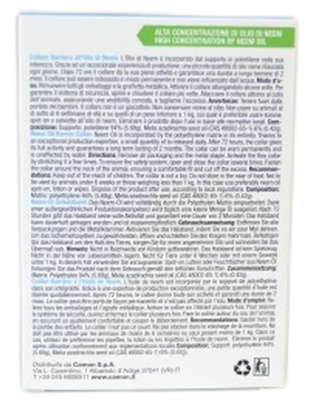 Protection Collare Barriera Camon Cane 60 cm  