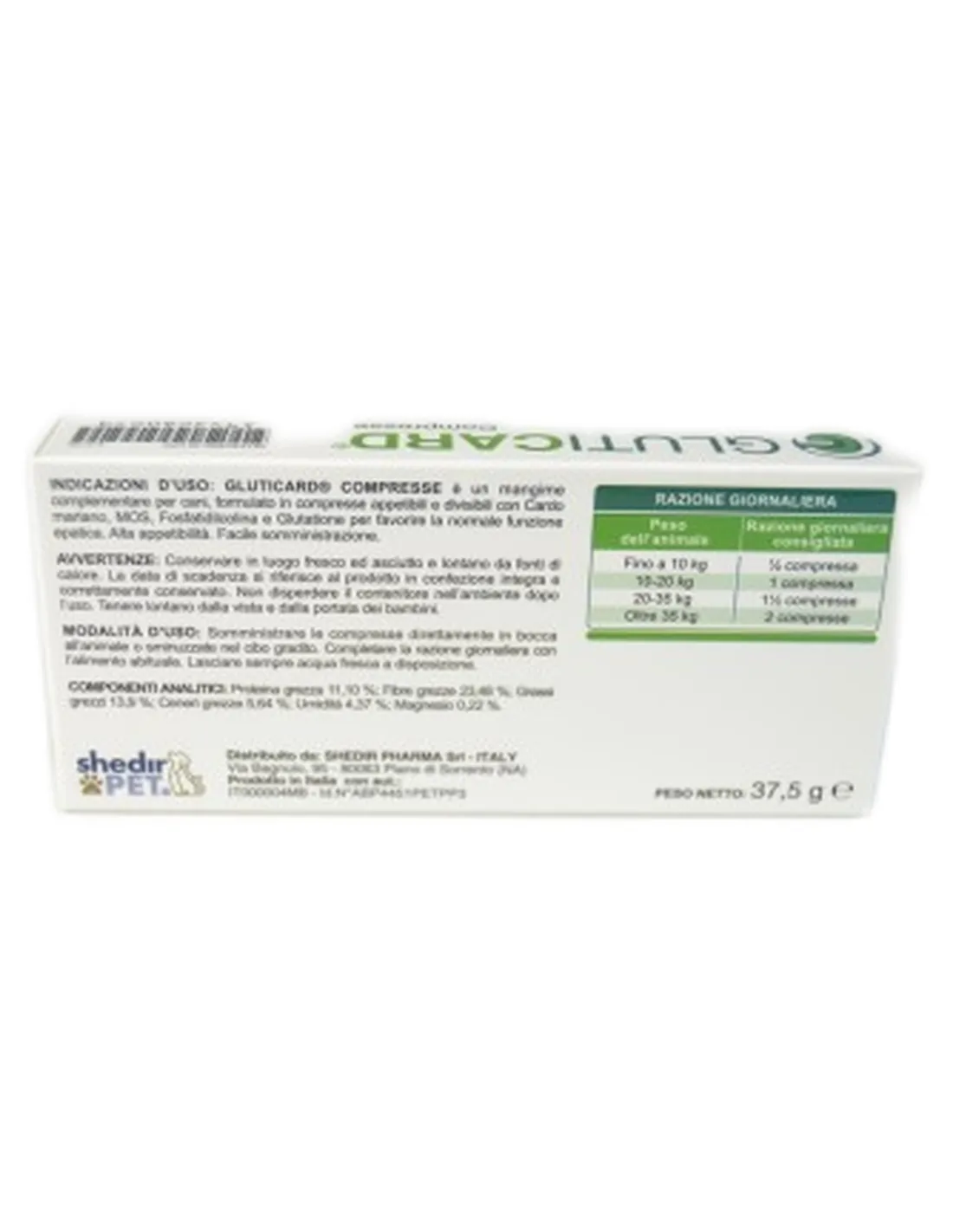 Gluticard Shedir Pharma 30 compresse da 1259 mg  