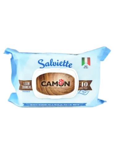 Salviette profumate legni bianchi Camon 40 pezzi
