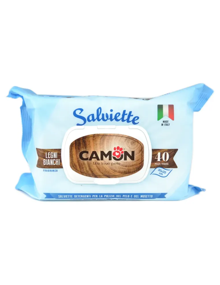 Salviette profumate legni bianchi Camon 40 pezzi  