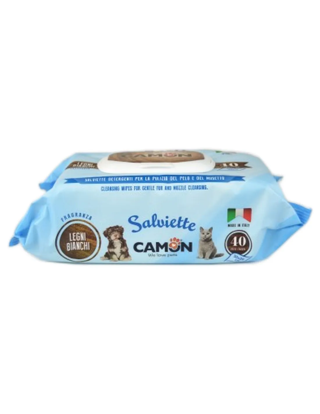 Salviette profumate legni bianchi Camon 40 pezzi   Salviette profumate legni bianchi Camon 40 pezzi