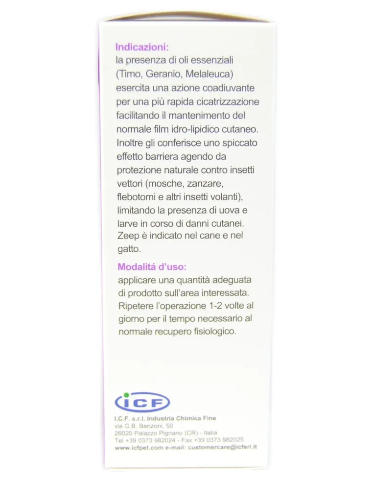 Zeep olii essenziali per cane e gatto ICF 50ml
