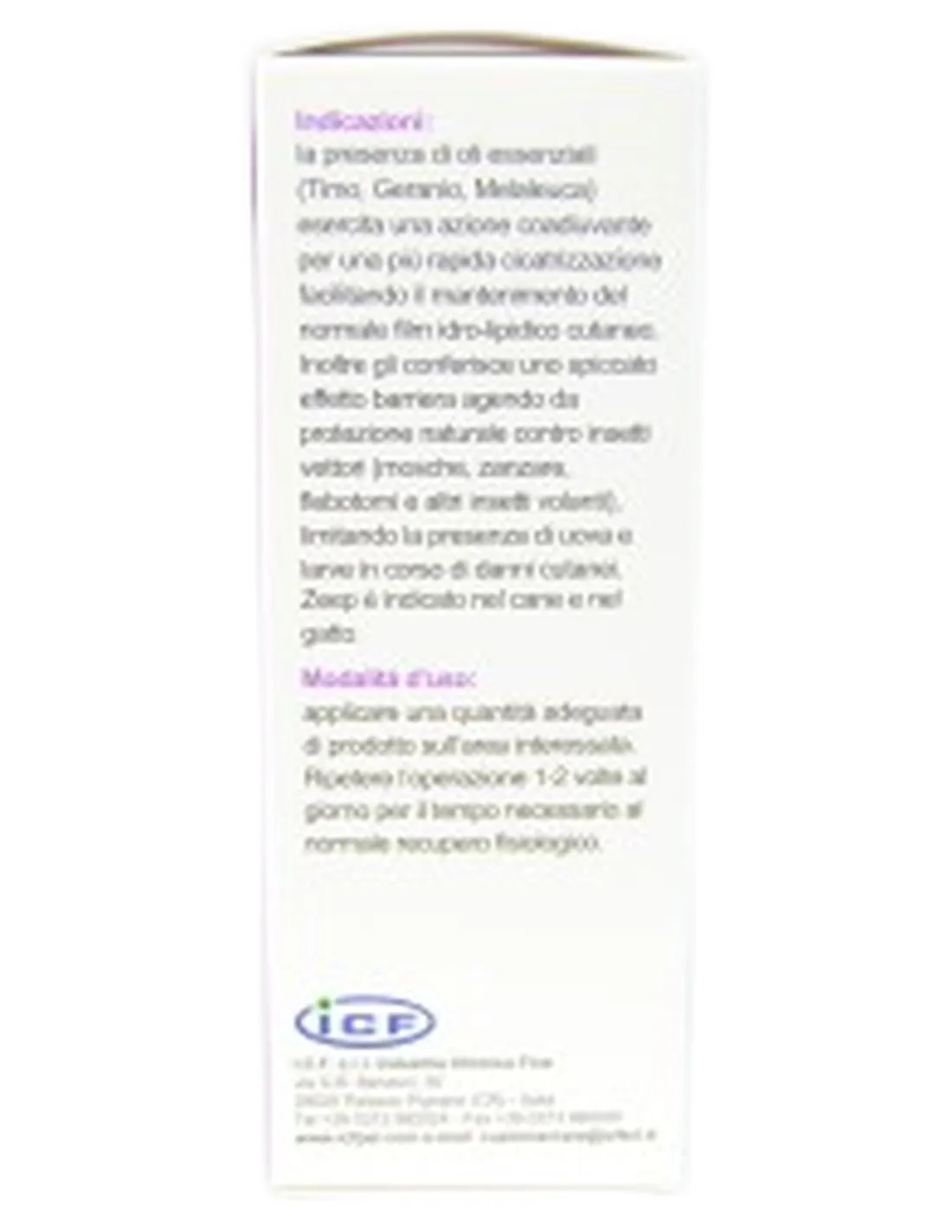 Zeep olii essenziali per cane e gatto ICF 50ml   Zeep olii essenziali per cane e gatto ICF 50ml