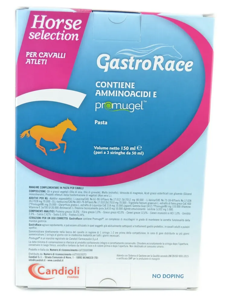 GastroRace Candioli sospensione orale pasta 3 siringhe da 50 ml  