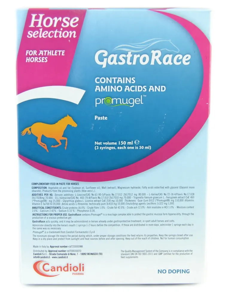 GastroRace Candioli sospensione orale pasta 3 siringhe da 50 ml  
