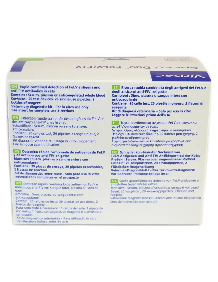 Speed Duo Felv-Fiv 20 Virbac 20 tests  