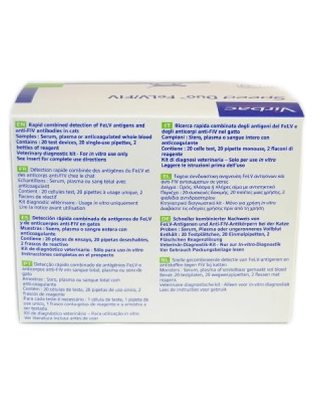 Speed Duo Felv-Fiv 20 Virbac 20 tests   Speed Duo Felv-Fiv 20 Virbac 20 tests