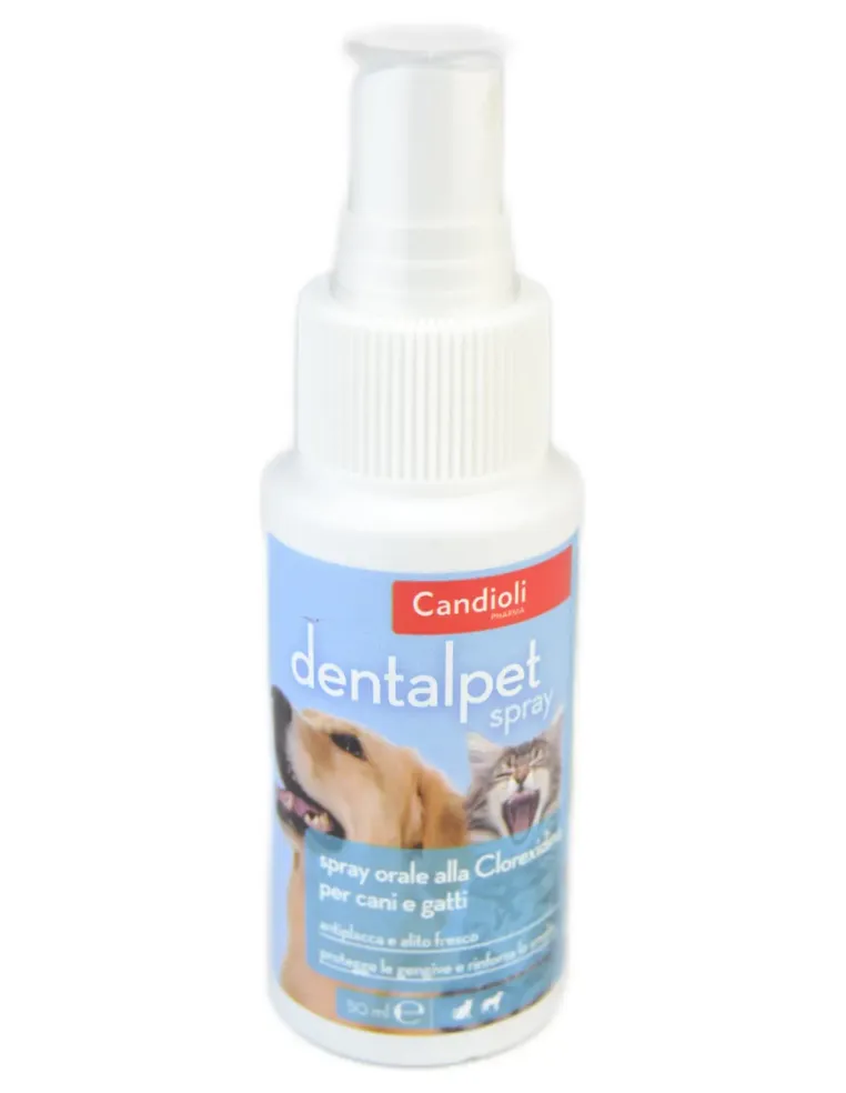 DentalPet Spray Candioli contro alitosi di cani e gatti 50 ml  