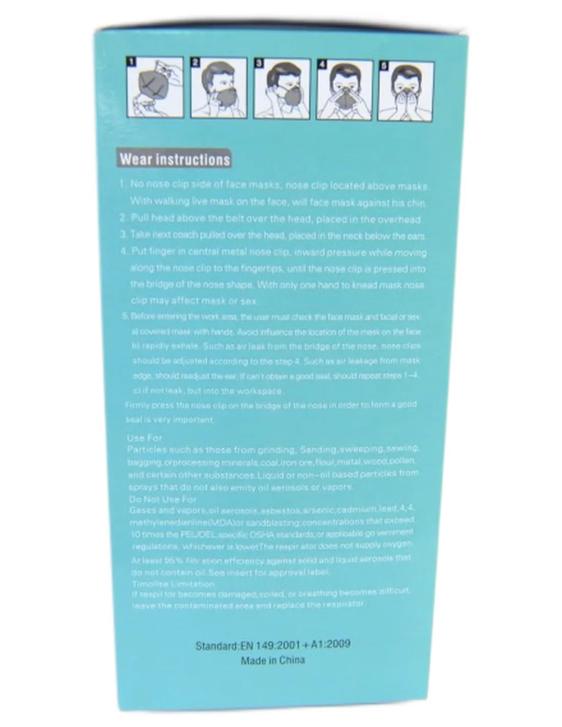 Mascherine di protezione di Alta qualità FFP2 Certificata CE 1 pezzo  