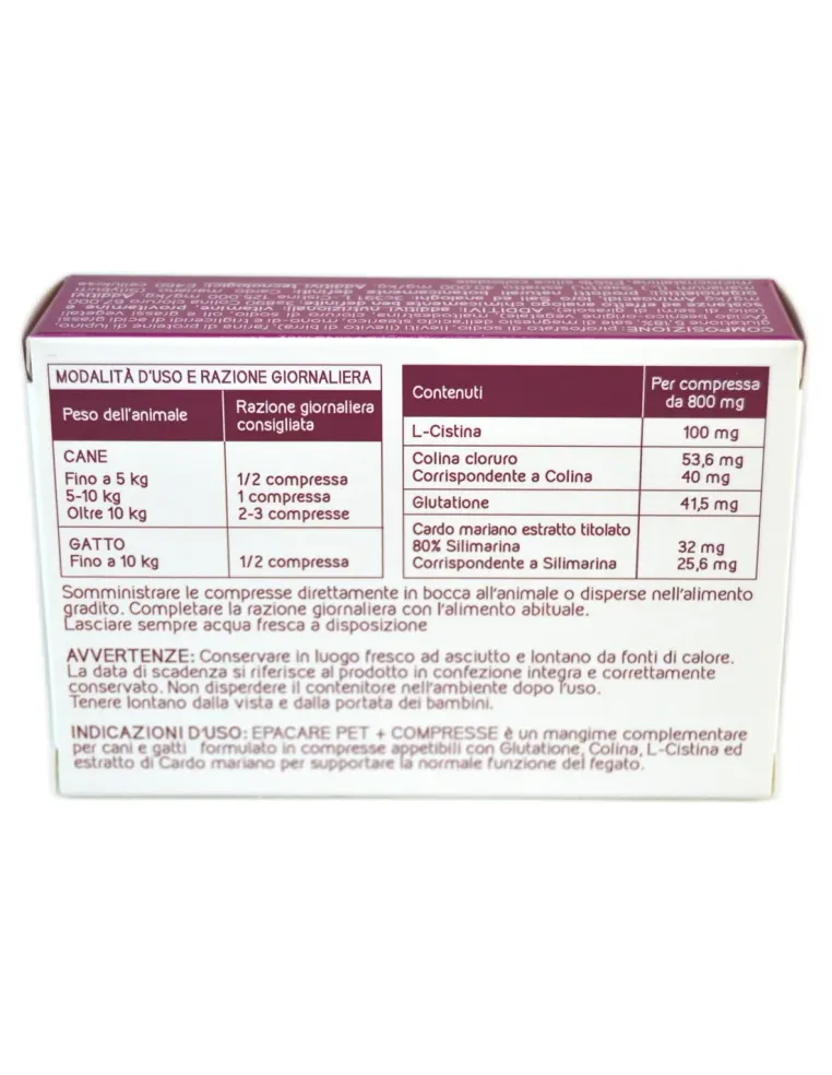 Epacare Pet + Plus 30 compresse  