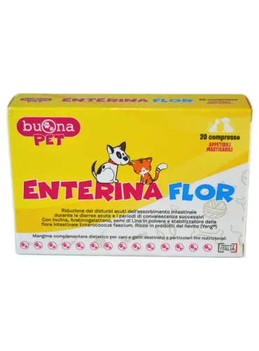 Enterina Flor Buona Pet 20 compresse da 1250 mg
