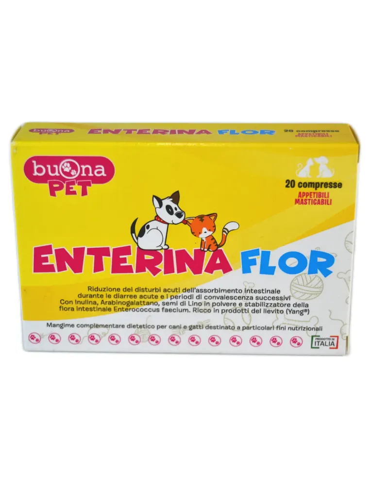 Enterina Flor Buona Pet 20 compresse da 1250 mg  