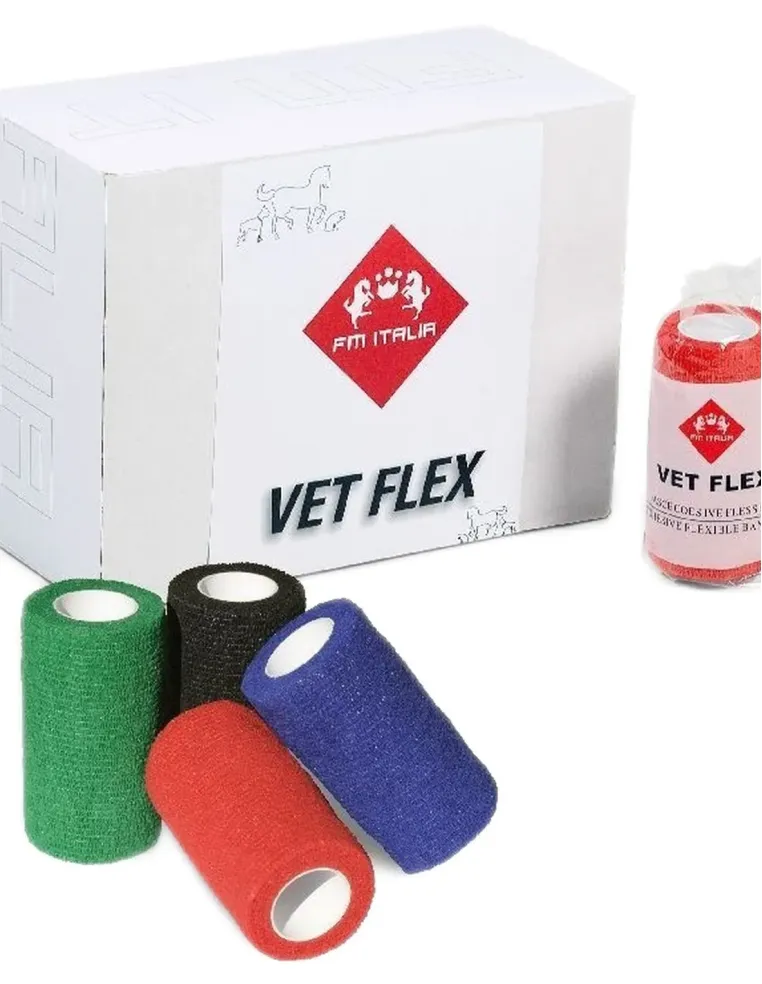 Vet Flex FM Italia fasce coesive giallo cm 10 x 4,5 m  