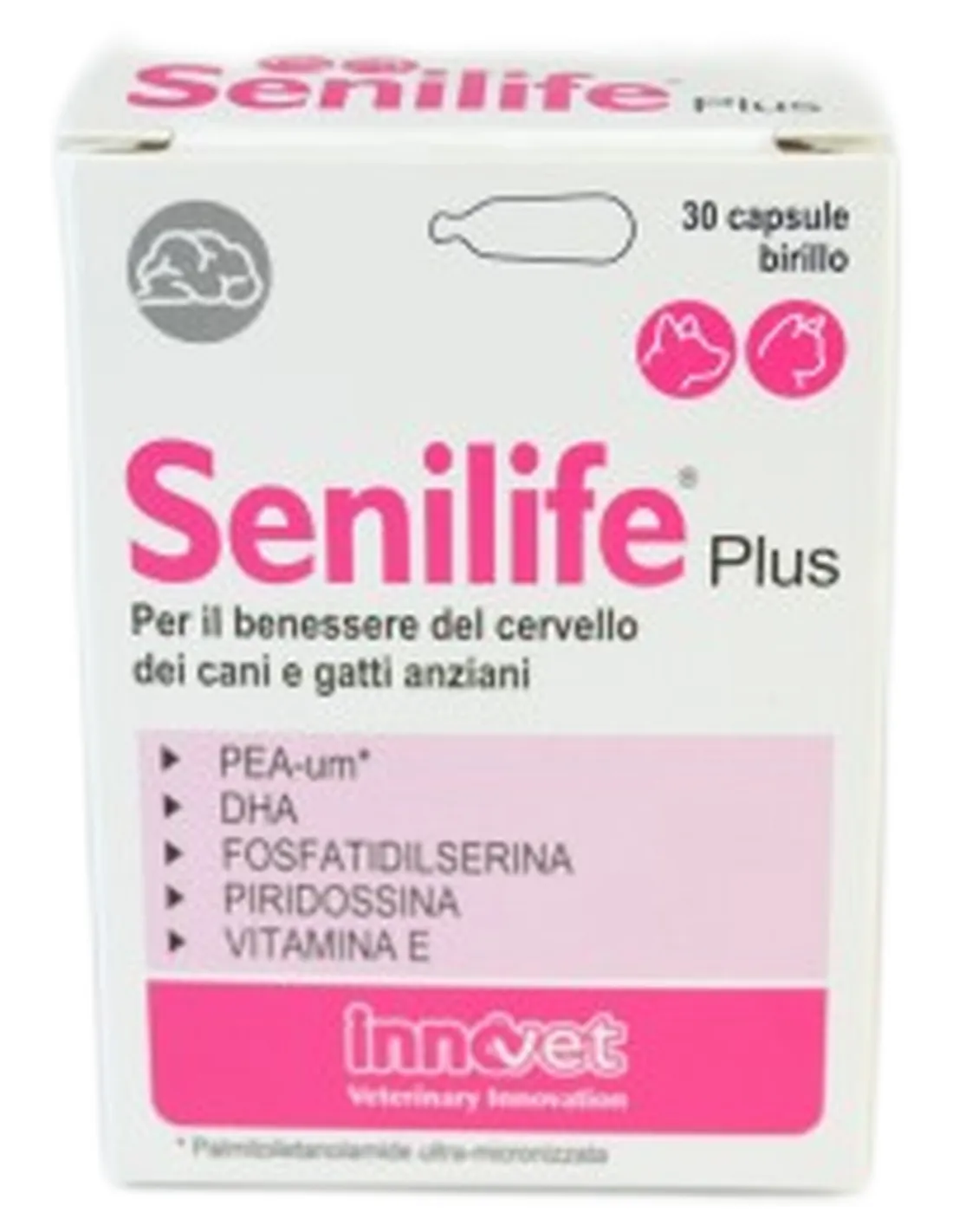 Senilife Plus 30 capsule birillo Innovet  