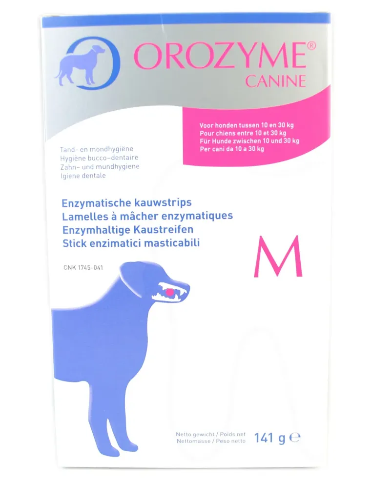 Orozyme Canine strisce per cani di taglia media m Ecuphar  