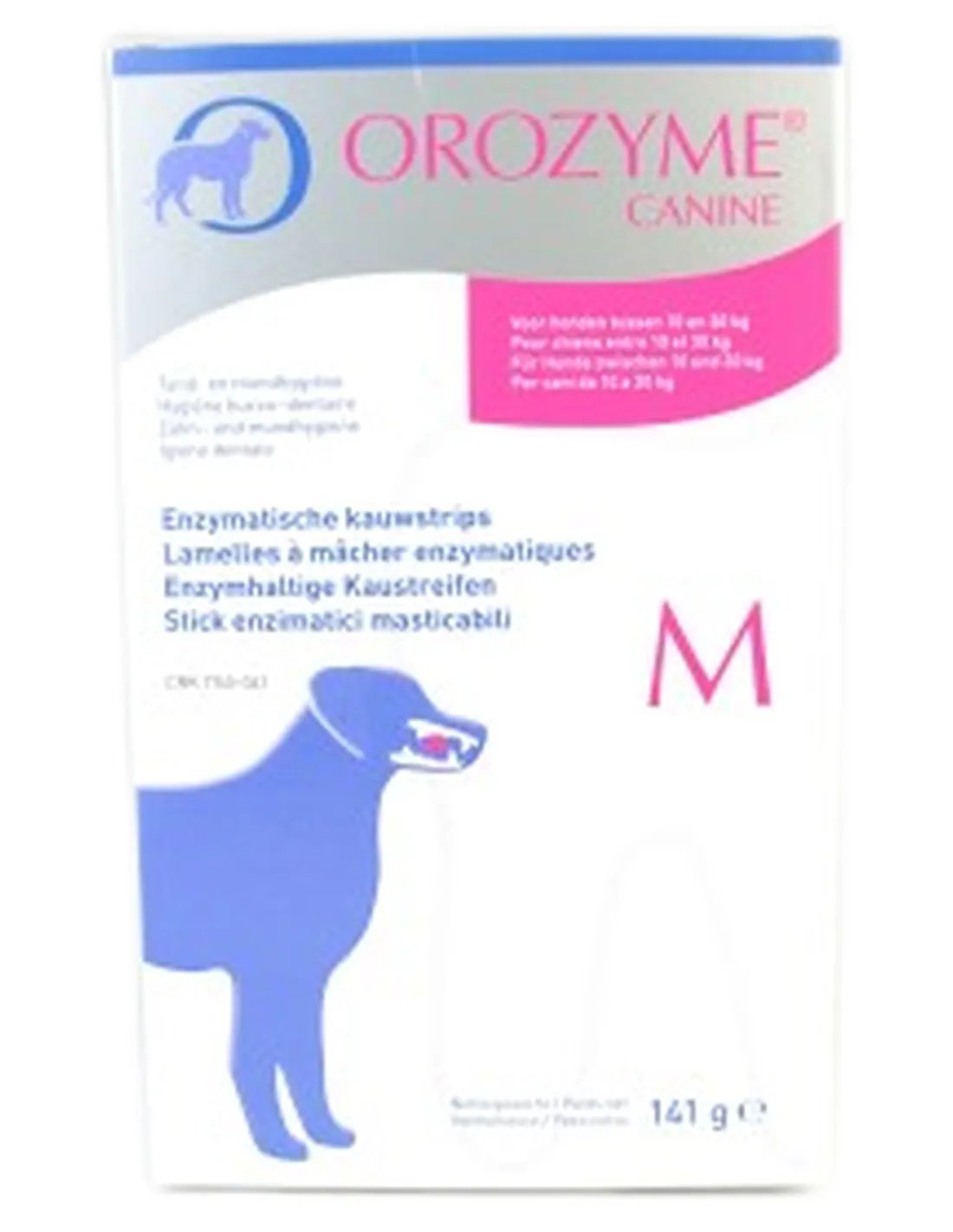 Orozyme Canine strisce per cani di taglia media m Ecuphar   Orozyme Canine strisce per cani di taglia media m Ecuphar