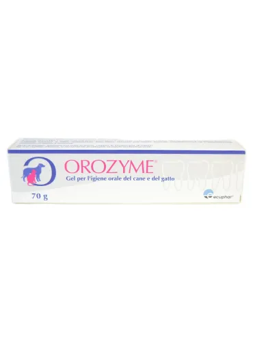 Orozyme gel per l'igiene orale per cani e gatti 70 g Ecuphar