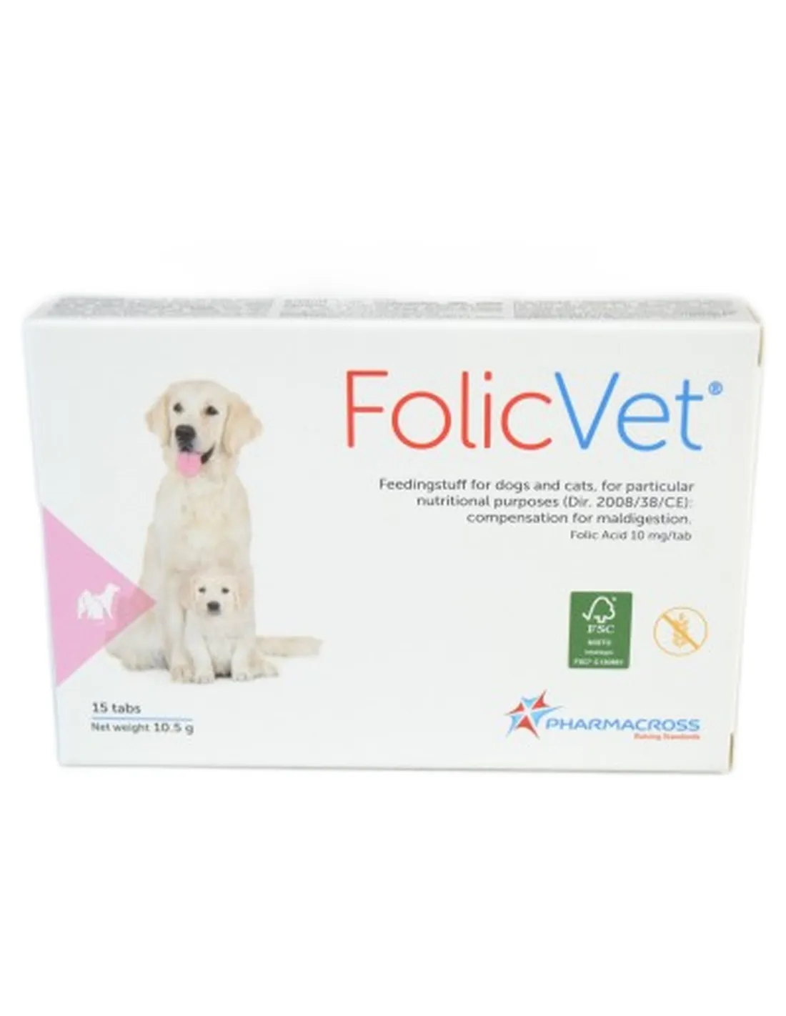 Folicvet 10,5 g 15 compresse per cani e gatti Pharmacross  