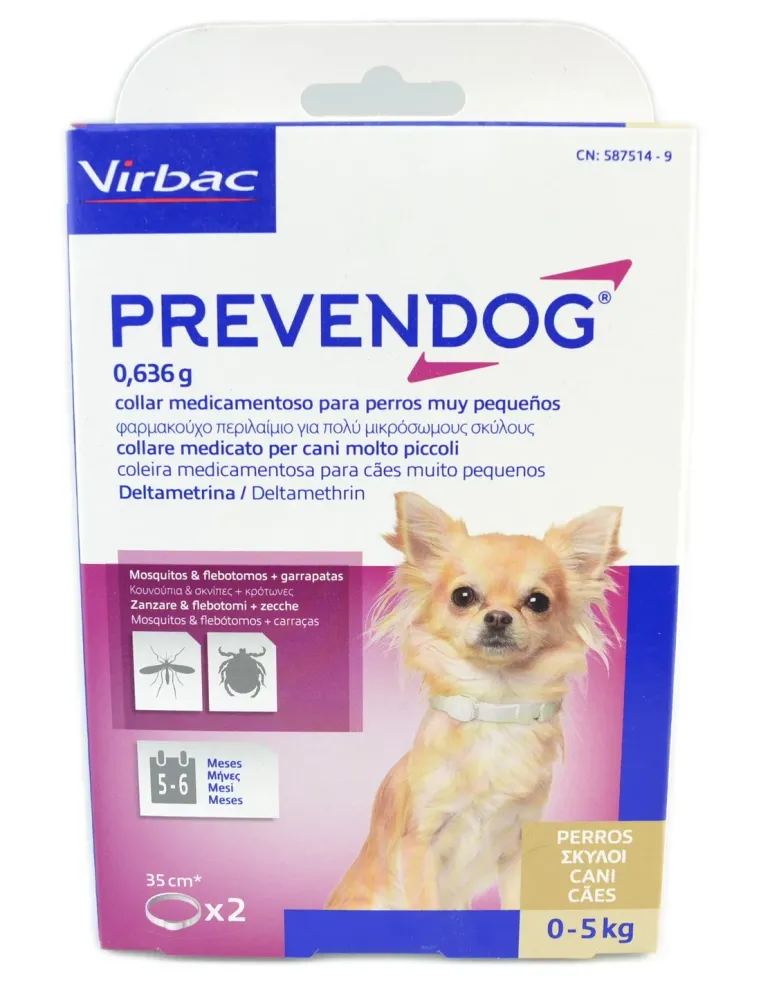 Prevendog 2 collari cm 35 per cani fino a 5 kg  