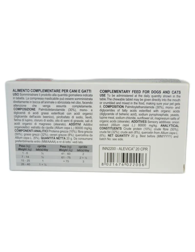 Alevica 20 compresse masticabili  