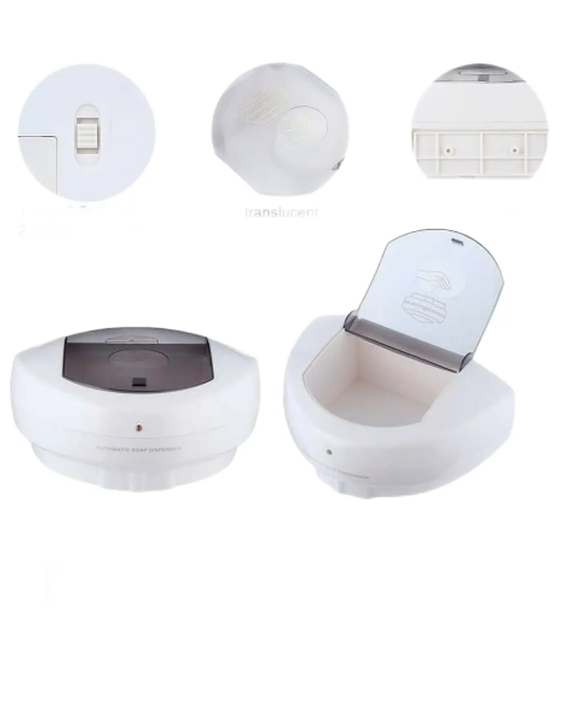 Dispenser automatico per sapone e gel con sensore infrarossi  