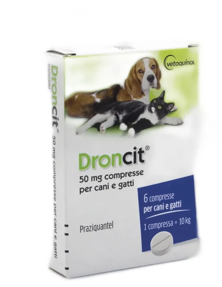 Droncit 6 compresse 50 mg Vétoquinol  
