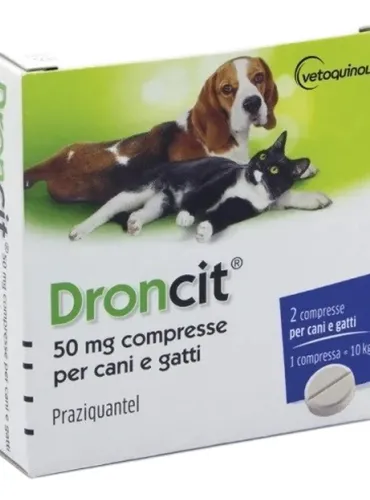 Droncit 2 compresse 50 mg  Vétoquinol  
