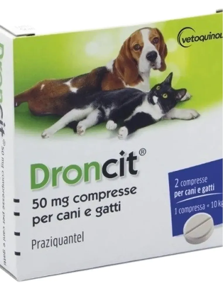 Droncit 2 compresse 50 mg  Vétoquinol  