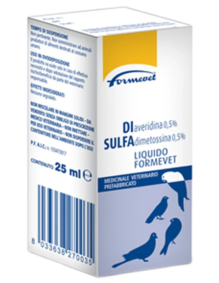 Diaveridina 0,5% + Sulfadimetossina 0,5% 25 ml  