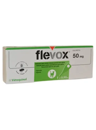 Flevox Spot-on gatti 50 mg Vetoquinol soluzione 1 pipetta 0,5 ml  
